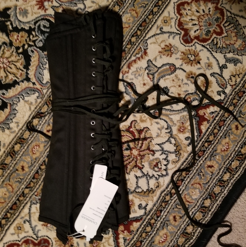 Charmian long ribbed corset